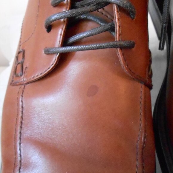 Florsheim Comfortech Brown Leather Oxford Shoes Lace Up Dot Matrix System-14M - Picture 9 of 9